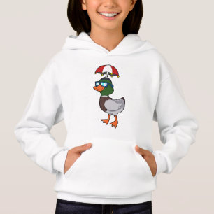 Duck at Raining with Umbrella.PNG
