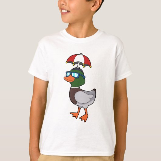 Duck at Raining with Umbrella.PNG T-shirt (Voorkant)