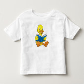 Duck at Reading with Book Kinder Shirts (Voorkant)