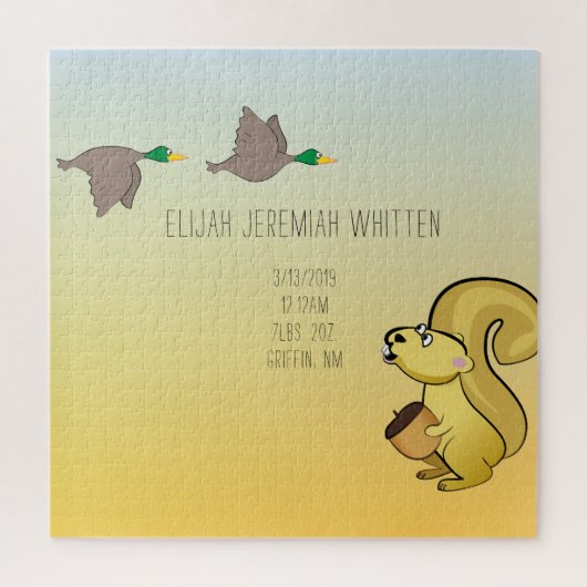 Duck Baby Birth Stats Legpuzzel (Verticaal)