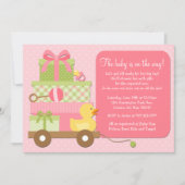 Duck Baby Girl Shower Kaart (Voorkant)