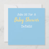 Duck Baby shower Invitation Aankondiging (Achterkant)
