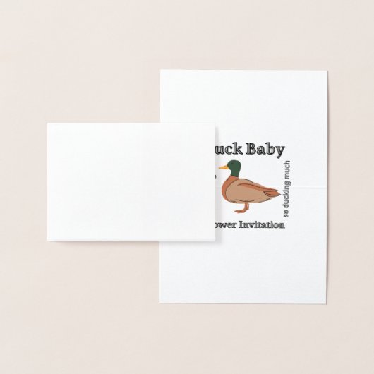 Duck Baby shower Invitation Folie Kaarten (Display)
