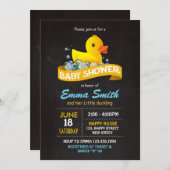 Duck Baby shower Invitation Kaart (Voorkant / Achterkant)