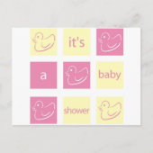 Duck Baby shower Invitation Uitnodiging Briefkaart (Voorkant)