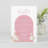 Duck Baby shower Kaart (Staand voorkant)