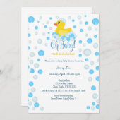 Duck Baby shower Kaart (Voorkant / Achterkant)