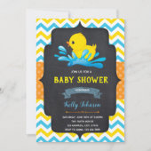 Duck baby shower party-uitnodiging kaart (Voorkant)