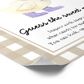 Duck baby shower - Raad de zoete puinhoop Poster (Hoek)