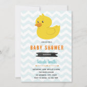 Duck baby shower verjaardagsfeestuitnodiging kaart (Voorkant)