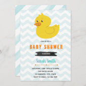 Duck baby shower verjaardagsfeestuitnodiging kaart (Voorkant / Achterkant)