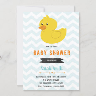 Duck baby shower verjaardagsfeestuitnodiging kaart