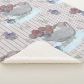 Duck Balloons Nursery Theme Baby Cloth Sherpa Blan Deken (3/4)