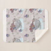 Duck Balloons Nursery Theme Baby Cloth Sherpa Deken (Voorkant (horizontaal))