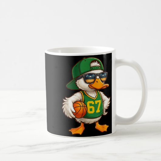 Duck Basketball 67 Gen Alpha Slang Srts Men Boys K Koffiemok (Rechts)