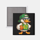 Duck Basketball 67 Gen Alpha Slang Srts Men Boys K Magneet (Voorkant / Achterkant)