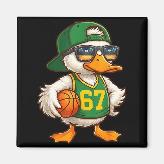 Duck Basketball 67 Gen Alpha Slang Srts Men Boys K Magneet (Voorkant)