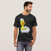 Duck Bathing Bathtub Foam T-shirt (Voorkant volledig)