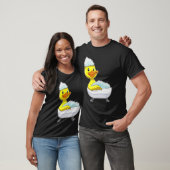 Duck Bathing Bathtub Foam T-shirt (Unisex)