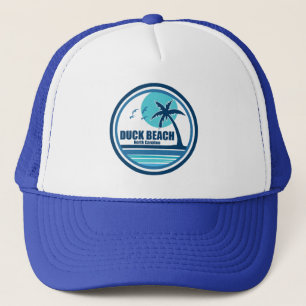 Duck Beach North Carolina Palmboom Vogels Trucker Pet