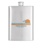 Duck Beach North Carolina Sun Palm Trees Flacon (Voorkant)