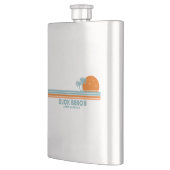 Duck Beach North Carolina Sun Palm Trees Flacon (Links)