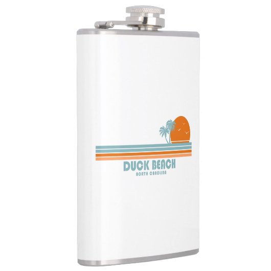 Duck Beach North Carolina Sun Palm Trees Heupfles (Rechts)