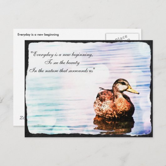 Duck Beauty Briefkaart (Voorkant / Achterkant)