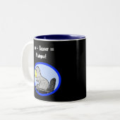 Duck + Beaver = Platypus! Tweekleurige Koffiemok (Voorkant links)