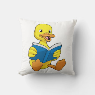 Duck bij Lezen met Boek Kussen