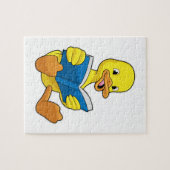 Duck bij Lezen met Boek Legpuzzel (Horizontaal)