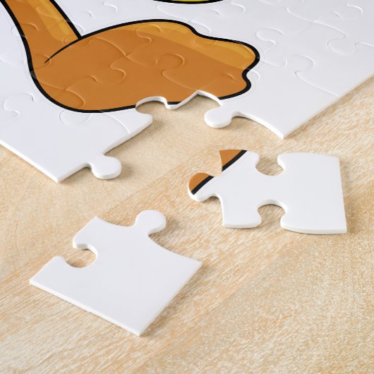 Duck bij Lezen met Boek Legpuzzel (Zijkant)