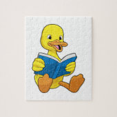 Duck bij Lezen met Boek Legpuzzel (Verticaal)