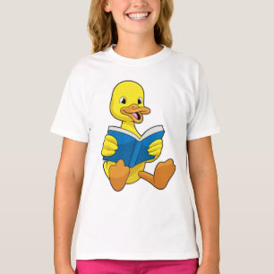 Duck bij Lezen met Boek T-shirt