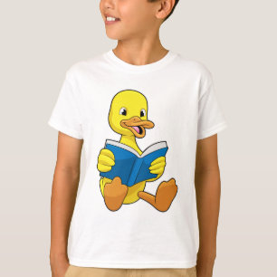 Duck bij Lezen met Boek T-shirt