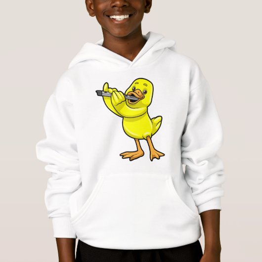 Duck bij Muziek met Flute (Voorkant)
