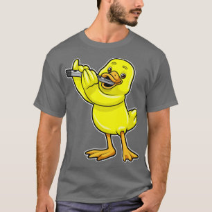 Duck bij Muziek met Flute T-shirt