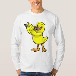 Duck bij Muziek met Flute T-shirt