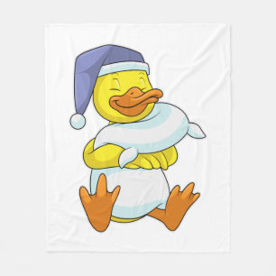 Duck bij Sleeping met Nightcap Fleece Deken