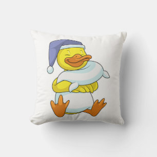 Duck bij Sleeping met Nightcap Kussen