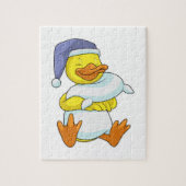 Duck bij Sleeping met Nightcap Legpuzzel (Verticaal)