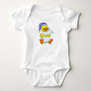 Duck bij Sleeping met Nightcap Romper