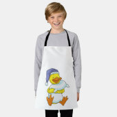 Duck bij Sleeping met Nightcap Schort (Gedragen)