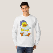 Duck bij Sleeping met Nightcap T-shirt (Voorkant volledig)