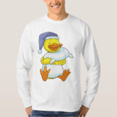 Duck bij Sleeping met Nightcap T-shirt (Voorkant)