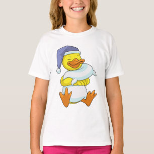 Duck bij Sleeping met Nightcap T-shirt