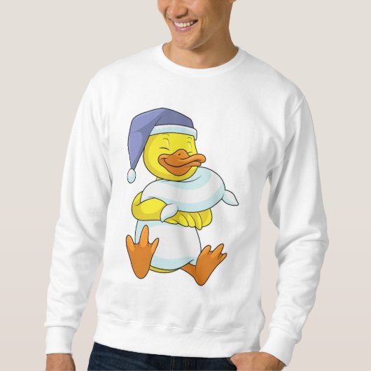 Duck bij Sleeping met Nightcap Trui (Voorkant)