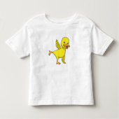 Duck bij Yoga Stretching Kinder Shirts (Voorkant)