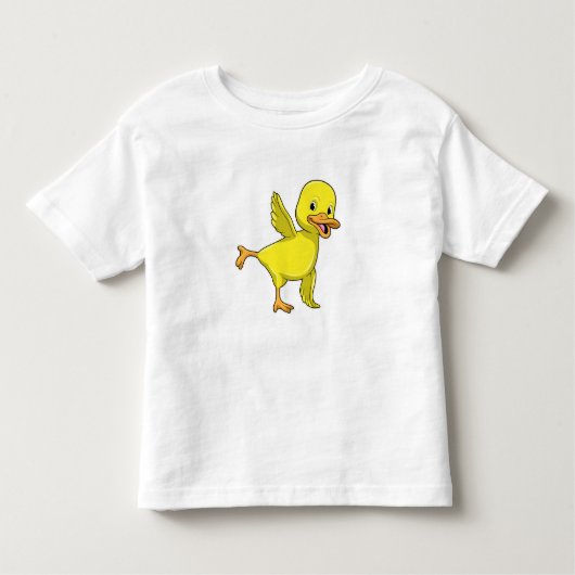 Duck bij Yoga Stretching Kinder Shirts (Voorkant)