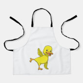 Duck bij Yoga Stretching Schort (Voorkant)